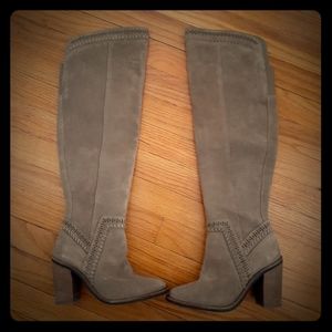 Vince Camuto taupe geniune leather boots